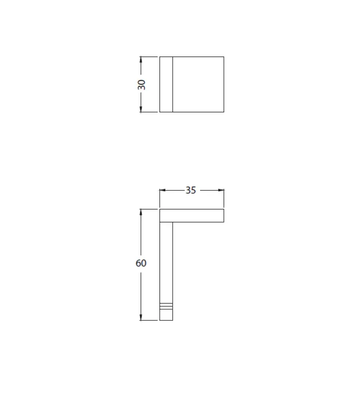 Waterevolution Deep handdoekhaak RVS A250IE