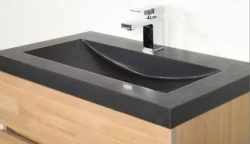 Stern Corestone massief eiken badmeubelset 80x45cm met wastafel zonder krg SW100672880