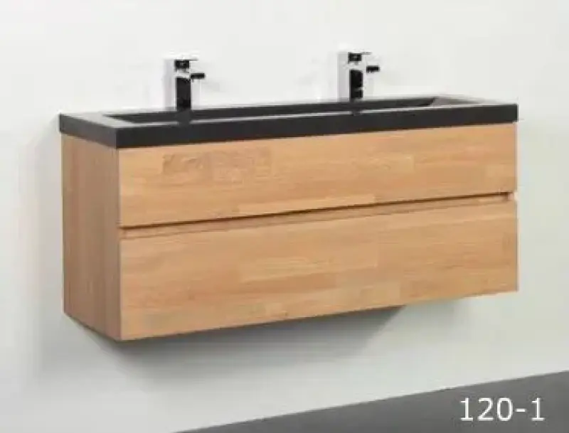 Stern Corestone massief eiken badmeubelset 120x45cm met wastafel 2 krg SW100652899