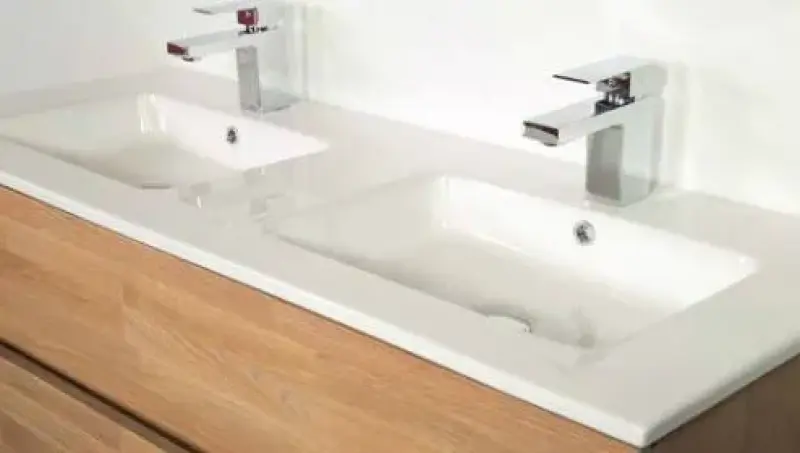 Stern Pisa massief eiken badmeubelset 120x45cm met wastafel 2 krg SW1006522122