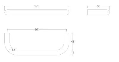 Waterevolution flow handdoekhouder 17.5 cm Chroom A11001