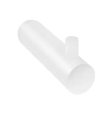 Waterevolution Flow handdoekhaakje mat wit A150BR