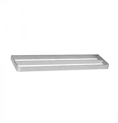 Waterevolution Deep volledig rvs dubbele handdoekhouder 60 cm RVS A212DIE