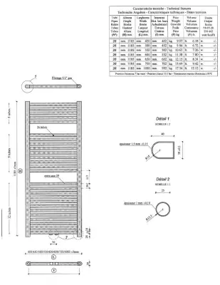 AquadesignTower Handdoekradiator wit 1185x600 1208790692