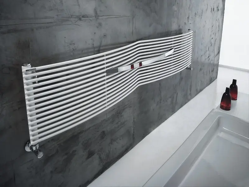 Instamat Curvi designradiator 34,4x168,5cm glanzend wit CU170.14