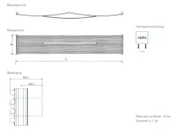 Instamat Curvi designradiator 53,6x168,5cm glanzend wit CU170.22