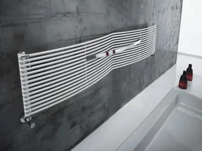 Instamat Curvi designradiator 63,2x168,5cm glanzend wit CU170.26