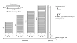 Instamat Rondo Lux designradiator 181x100.7cm glanzend wit RL180.100
