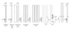 Instamat Tubone - V designradiator 200x21 cm Kleur TV200-2.1