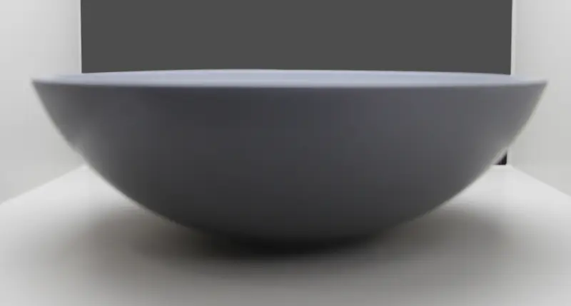 Ink Jazz Large porselein opbouw wastafel quartz grijs 40x13cm geen kraangat 3430422