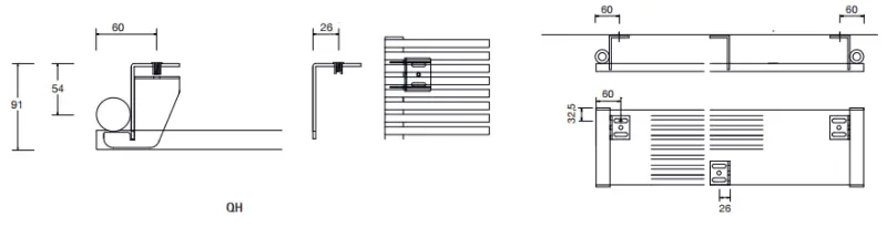 Instamat Quadro designradiator 87.2 x 60 cm glanzend wit QH36