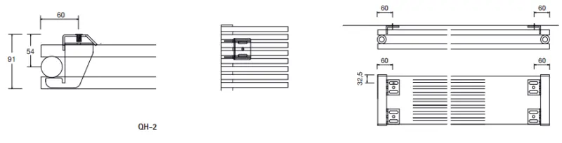 Instamat Quadro designradiator 68 x 60 cm glanzend wit QH28-2