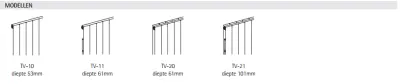 Instamat Paneel TV designradiator 60 x 15.7 cm glanzend wit TV060-10