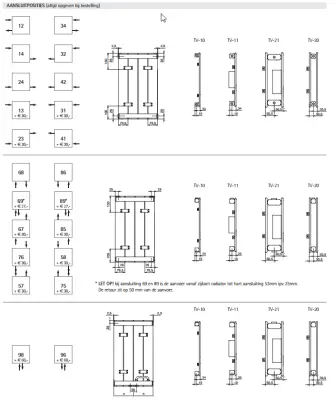 Instamat Paneel TV designradiator 60 x 15.7 cm glanzend wit TV060-10