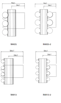 Instamat Ravenna designradiator 22.4 x 40 cm glanzend wit RAH25