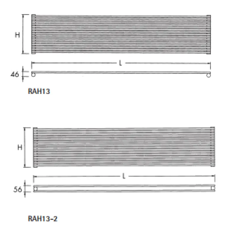 Instamat Ravenna designradiator 22.4 x 40 cm glanzend wit RAH25