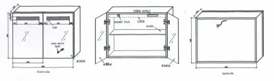 Blusani Double spiegelkast 80cm met led verlichting aluminium BD21080 kloon 26-01-2017 12:16:40
