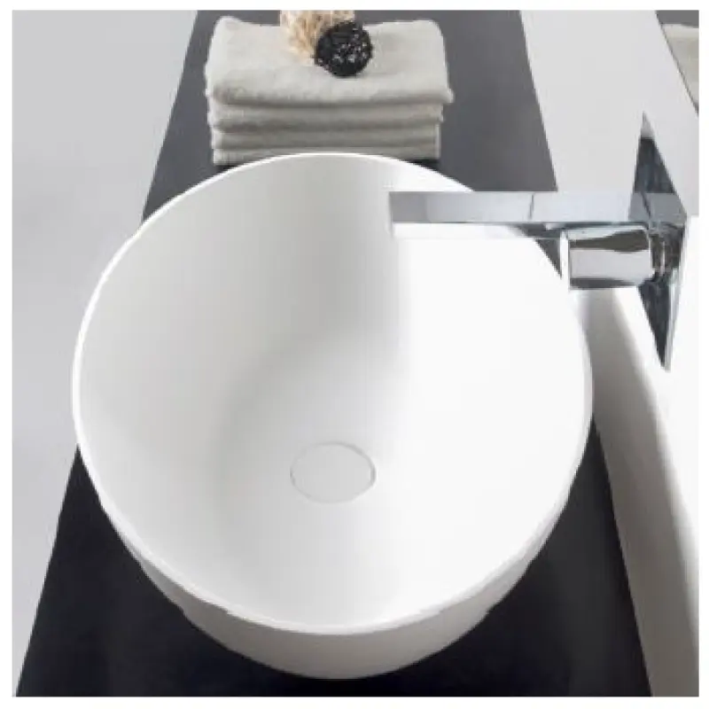 Solid-S Top opbouwwastafel ovaal mat licht grijs B60xD40xH14.5cm 1208831902