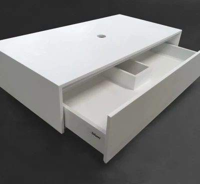 Solid-S onderkast 1 lade greeploos 90x46 mat wit 1208832262