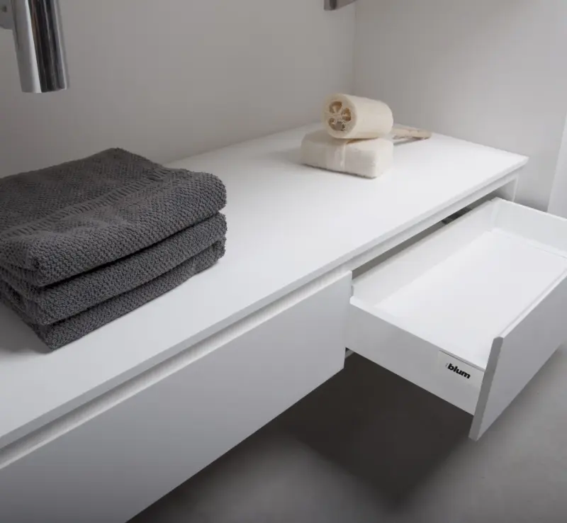 Solid-S onderkast 1 lade greeploos 120x46 mat wit 1208832272