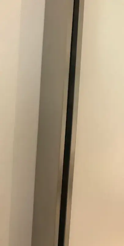 Aquadesign Nano inloopdouche met geborsteld RVS muurprofiel 100x200cm 10mm BNG10010RVS