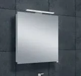 Luxe spiegelkast 60cm met led verlichting opbouw en stopcontact volledig aluminium 1208846372