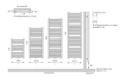 Instamat RIM designradiator 170x60cm Kleur RI170.60