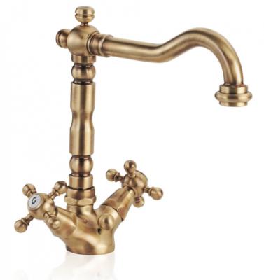 PB klassieke wastafelkraan sterknoppen uitloop 18,5 cm Chroom 1208854932