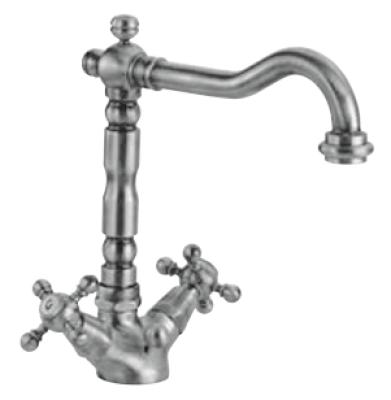 PB klassieke wastafelkraan sterknoppen uitloop 18,5 cm Chroom 1208854932