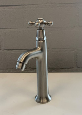 PB klassieke fonteinkraan met sterknop koud water RVS 1208855552