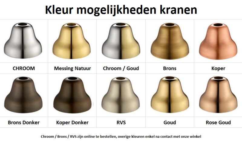 PB klassieke Doucheset opbouw sterknoppen met regendouche telescopische douchekolom brons 1208855932