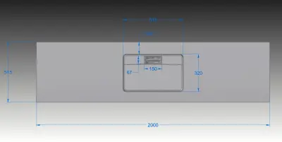 Solid-S MAATWERK wastafel solid surface mat wit