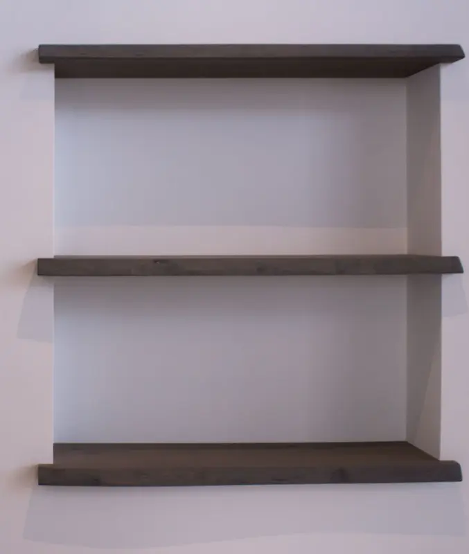 TopLine massief eiken MAATWERK boomstam wastafelblad 5cm dik met blinde bevestiging en ophangbeugels