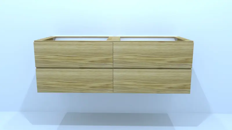 TopLine Amsterdam MAATWERK massief eiken badmeubel met 2 of meer laden