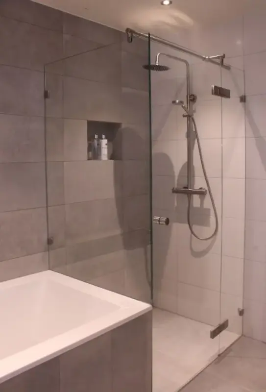 Flavio Napoli MAATWERK nisdeur breed helder glas - RVS beslag 1208890122