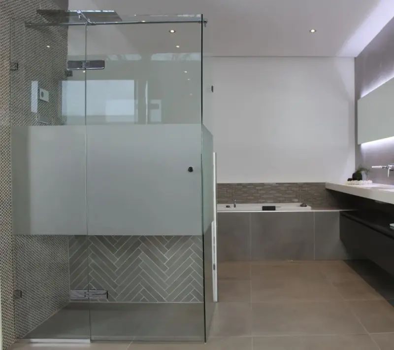 Flavio Napoli MAATWERK nisdeur breed helder glas - RVS beslag 1208890122