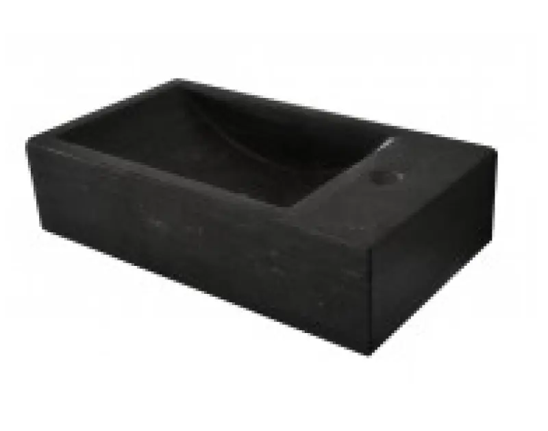 Aquadesign hardsteen fontein 40x22x10 kraangat rechts 1208910972