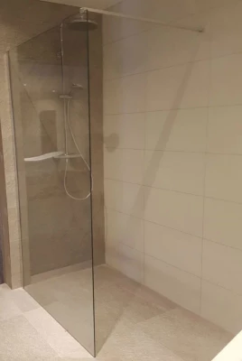 Aquadesign Multi Glass inloopdouche 8mm met RVS profiel 120x200cm RVS120200