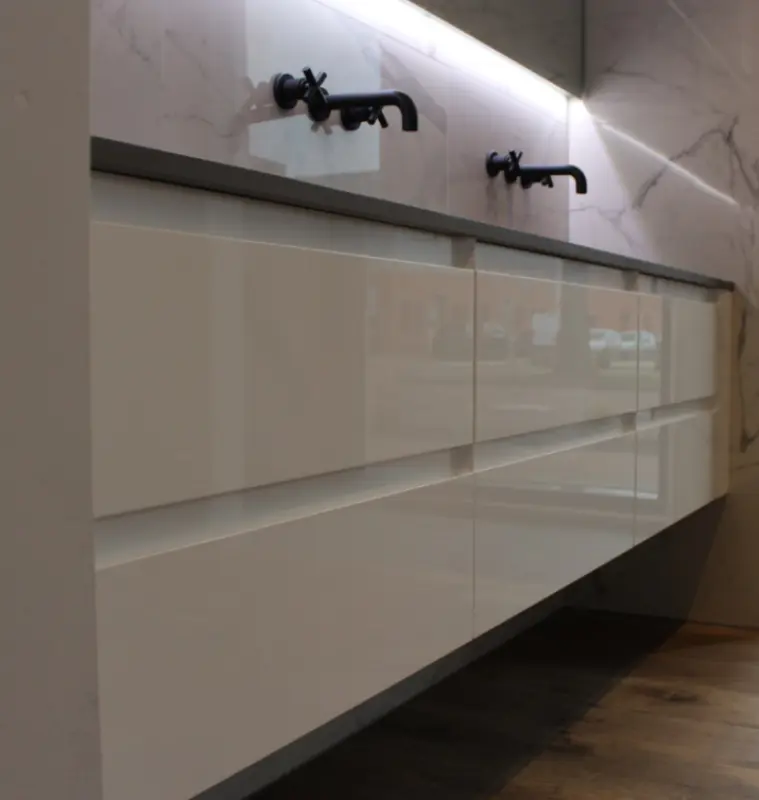 TopLine Laccato badmeubel mat antraciet 100x45cm 1208913192