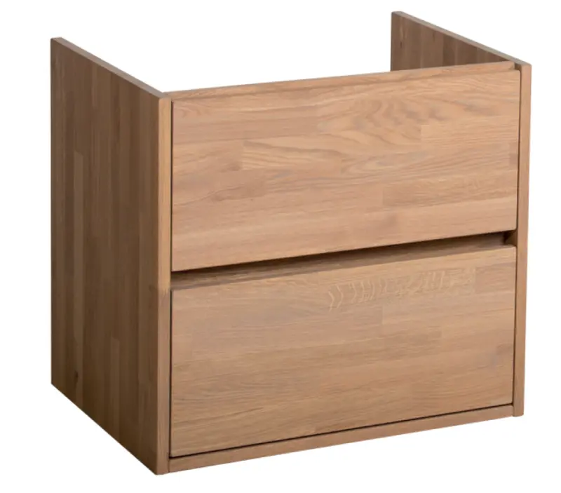 Stern Wood 2.0 massief eiken wastafelonderkast 60x46cm 1208913372