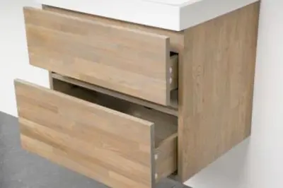 Stern Wood massief eiken wastafelonderkast 100x39cm 1208913402
