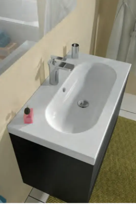 Aquadesign Bergo badkamermeubelset 120x45cm Hoogglans Wit 1208913602