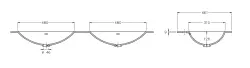 Solid-S Oregon solid surface wastafel 150x46x0.9cm mat wit - 2 wasbakken 1208913712