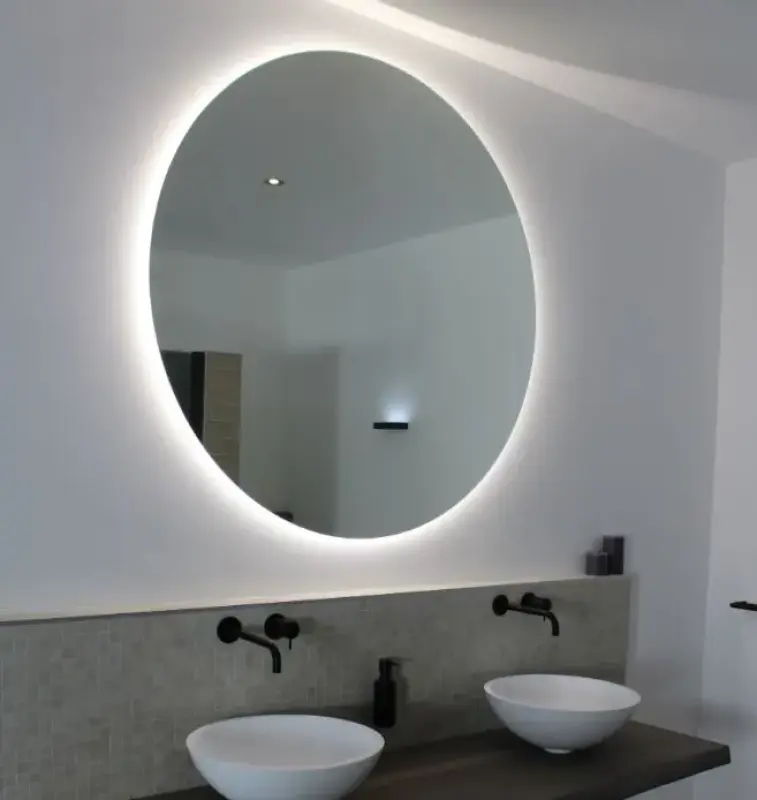 Flavio Ronde Spiegel 80cm met LED indirect rondom FRS080LD