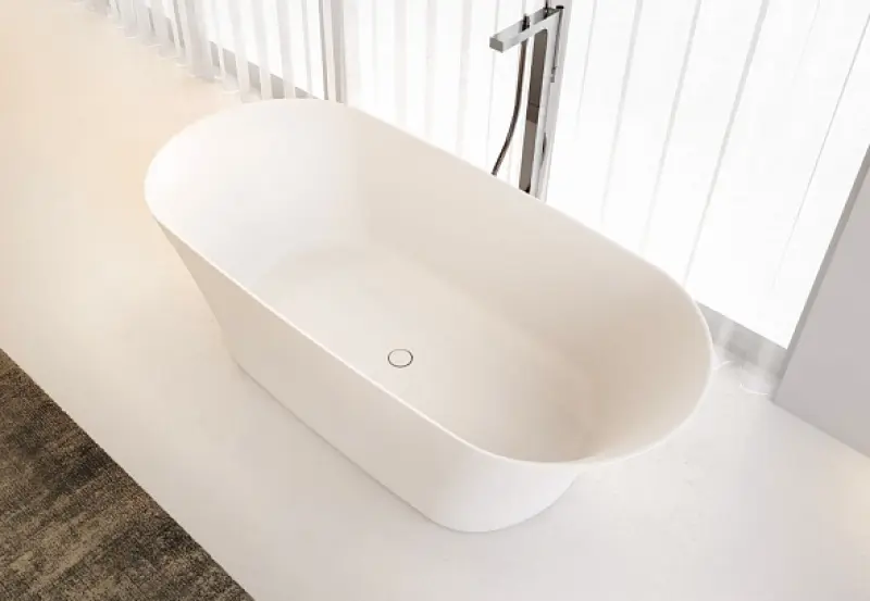 Riho Barca From Scratch vrijstaand bad 170x80 solid surface wit BS60005