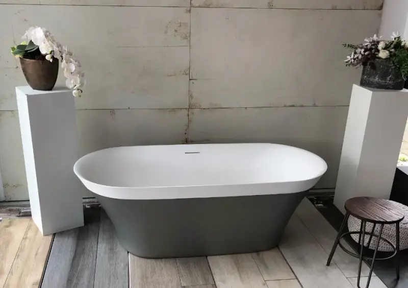 Riho Barca From Scratch vrijstaand bad 170x80 solid surface wit BS60005