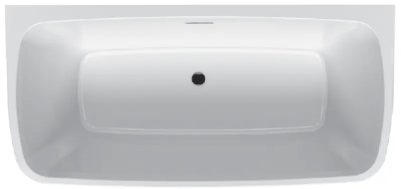 RIHO Adore semi vrijstaand acryl bad 180x86, wit, incl. pootset/badafvoer 1208915892