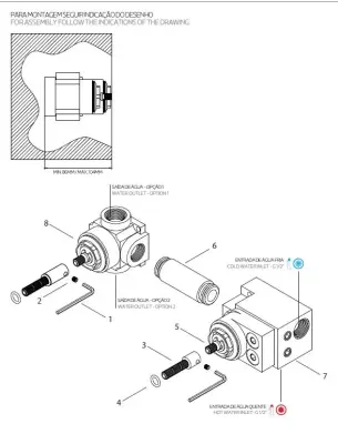 Waterevolution Cruz inbouw mengkraan met omsteller mat zwart 1208916752