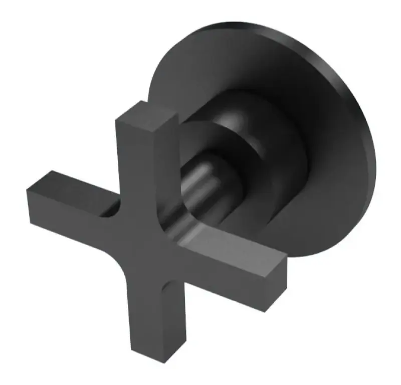 Waterevolution Cruz inbouw 3-weg omsteller mat zwart 1208916842