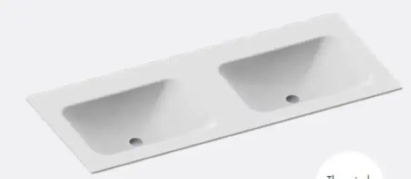 MAATWERK Solid-S Boston solid surface vrijhangende wastafel mat wit 1208917556